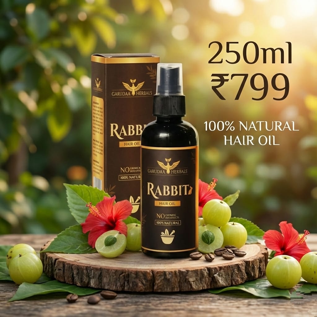 Rabbit Herbal Hair Oil – 100% Stronger, Healthier Growth